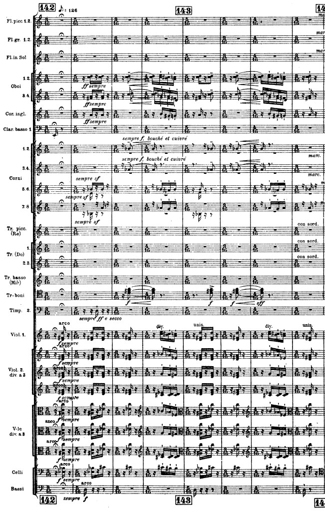 Rite of Spring score excerpt